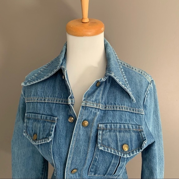 Rare Vintage 70’s H.A.S.H Hash Jeans- Jean Jacket Small/Medium - Picture 5 of 10